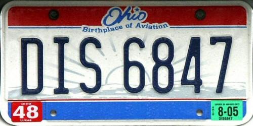 ohio license plate stickers placement